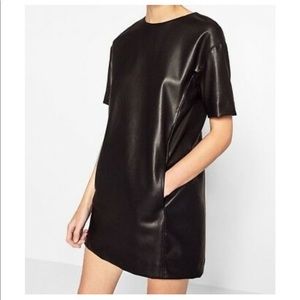 Zara Dress Faux Leather